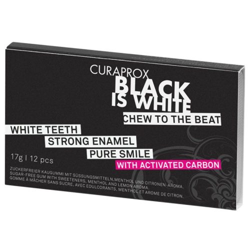 CURAPROX, CURAPROX Black is White Kaugummi Blist 12 Stk