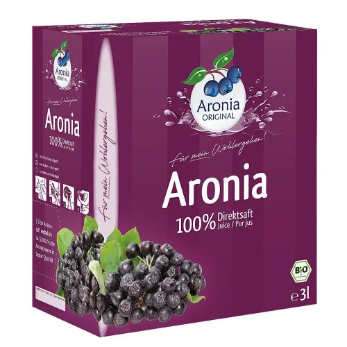 Aronia ORIGINAL, Aronia ORIGINAL Bio Aroniasaft (3 Liter)