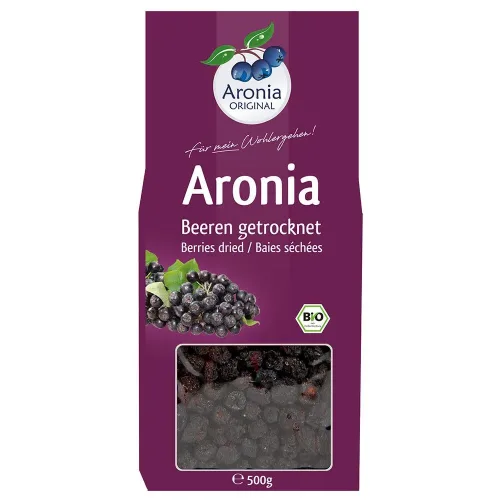 Aronia ORIGINAL, Aronia ORIGINAL Bio Aroniabeeren getrocknet (500g)
