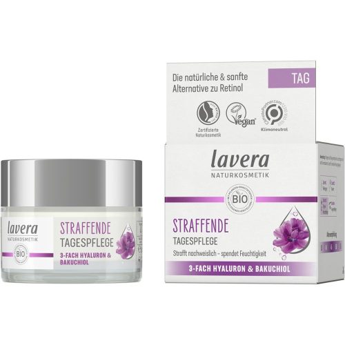 Lavera, lavera Straffende Tagespflege 3-Fach Hyaluron und Bakuchiol Gesichtscreme 50 ml