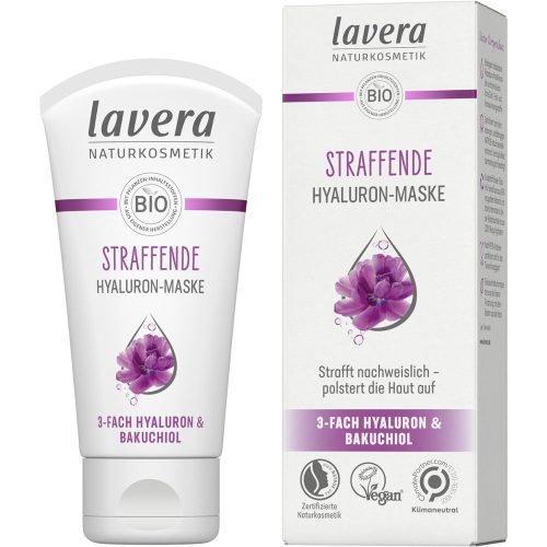 Lavera, lavera Straffende 3-Fach Hyaluron und Bakuchiol Gesichtsmaske 50 ml