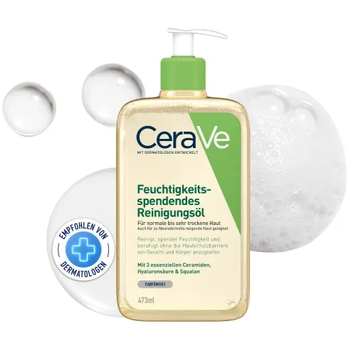 CeraVe, CeraVe - Feuchtigkeitsspendendes Schäumendes Reinigungsöl, 437  ml