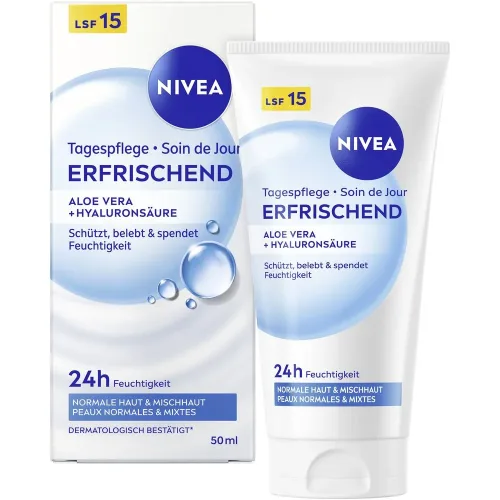 Nivea, NIVEA Erfrischende Tagespflege LSF 15 (50ml)
