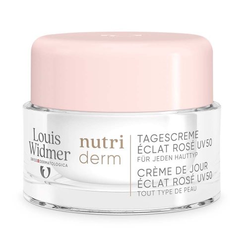 Louis Widmer, Louis Widmer - nutriderm Tagescreme Éclat Rosé UV 50 ohne Parfum, 50 ml