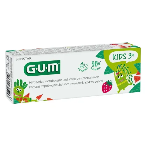 Sunstar Gum, SUNSTAR GUM Kids Zahngel Erdbeergeschmack (50ml)