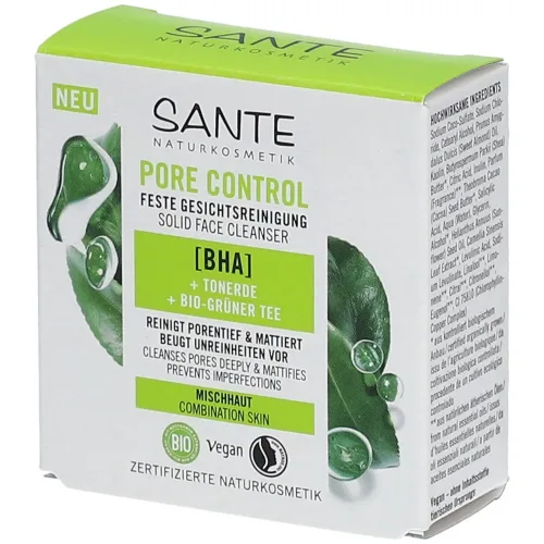 Sante, Sante Pore Control Solid Face Cleanser - BHA Reinigungscreme 60 g