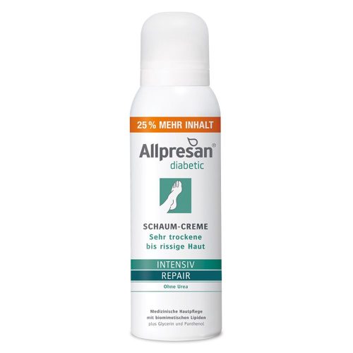 Allpresan, Allpresan diabetic Intensiv + Repair Schaum-Creme ohne Urea
