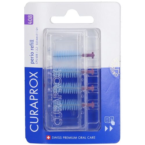 CURAPROX, CURAPROX CPS 408 Perio Lila Ersatzbürsten, Durchmesser 2.2-8mm (4 Stk)