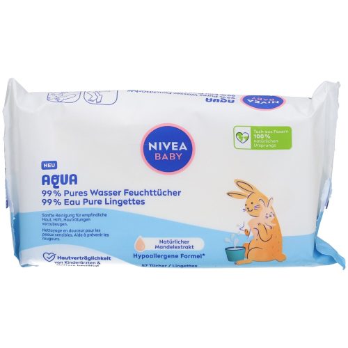Nivea, Baby Aqua Feuchttücher Damen  57 Pezzi