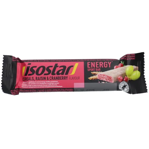 isostar, ISOSTAR Energy Riegel Raisin + Cranberry (40g)