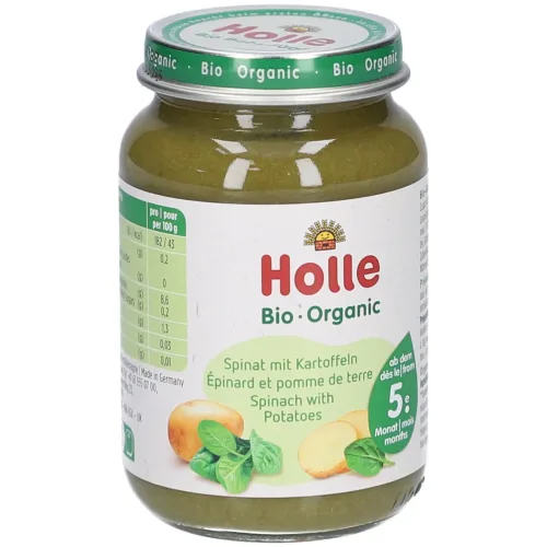 Holle, Holle Bio Spinat mit Kartoffeln (190g)