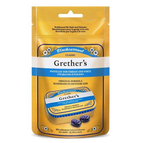 Grethers, Grethers Blackcurrant Pastillen (110 g)