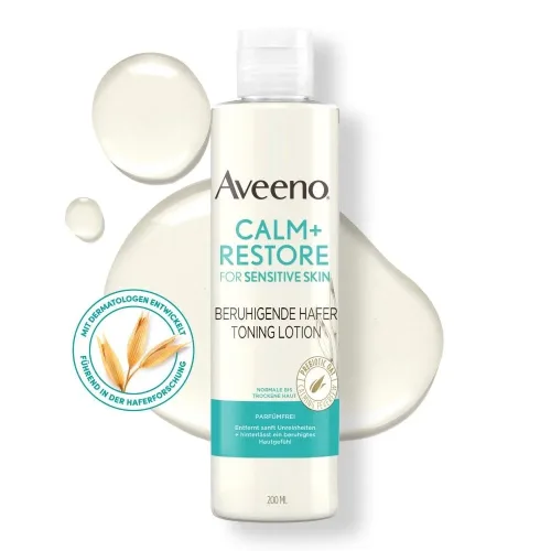 Aveeno, Aveeno Calm+Restore, beruhigende Hafer-Toning-Lotion (200ml)