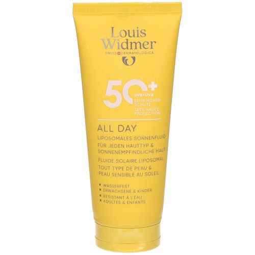 Louis Widmer, Louis Widmer All Day Sonnencreme LSF 50+, unparfümiert (100ml)
