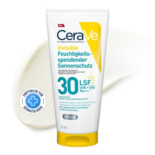 CeraVe, CeraVe - Invisible Feuchtigkeitsspendender Sonnenschutz LSF 30, 75 ml
