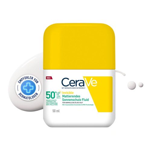 CeraVe, CeraVe - Invisible Dry Touch Fluid Sonnencreme SPF50+, 50 ml