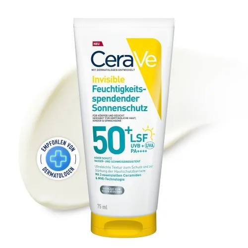 CeraVe - Invisible Hydrating Sonnencreme SPF50+, 75 ml