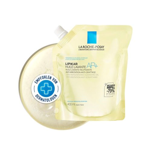 La Roche Posay, La Roche Posay - Lipikar Dusch- und Badeöl AP+ Nachfüllpack, Lipikar Duschöl AP Refill, 400 ml