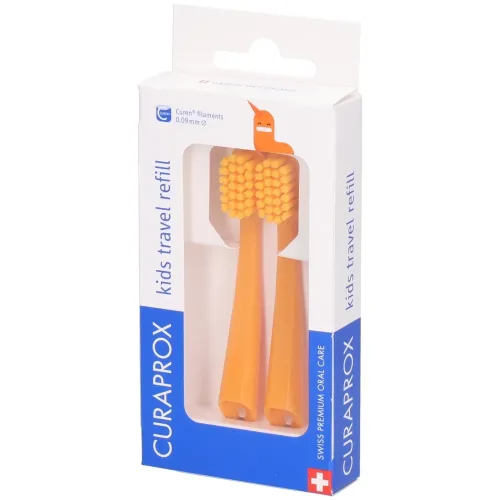 CURAPROX, Curaprox CS kids Travel Set Refill, orange (2-teilig)
