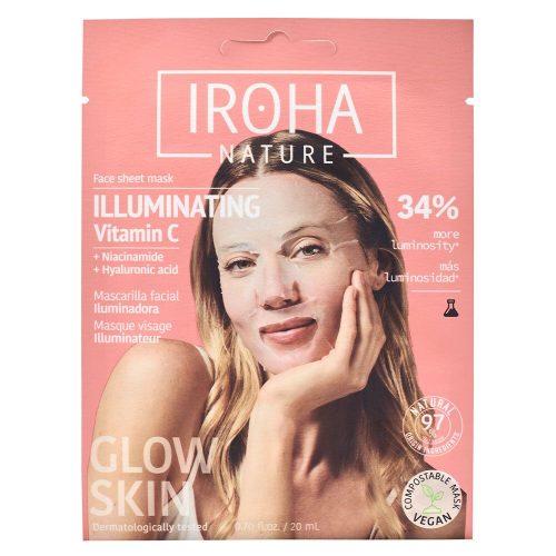 Iroha Nature Leuchtende, feuchtigkeitsspendende Maske mit Vitamin C