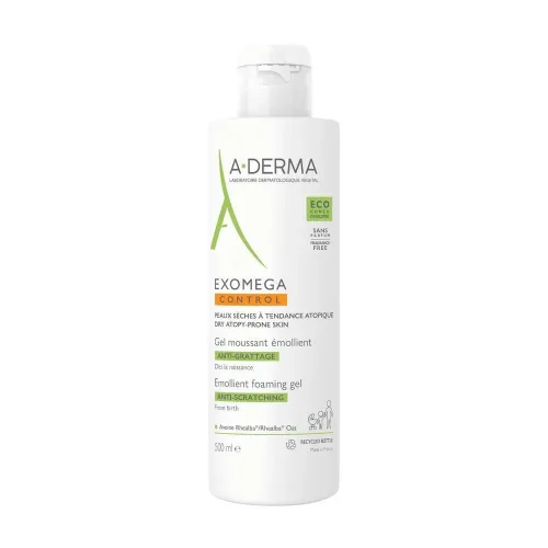 A-Derma Exomega Control Schäumendes, weichmachendes Gel Gesicht Körper