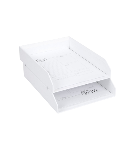 Bigso Box of Sweden, BIGSO BOX OF SWEDEN Briefablage 2er-Set 789245501N Hakan weiss 23x12x31