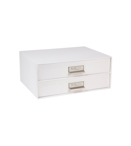 Bigso Box of Sweden, BIGSO BOX OF SWEDEN Schubladenbox 943145544 Birger 2 Schubladen weiss