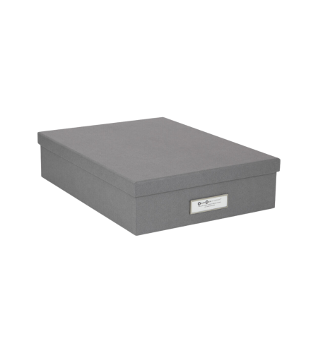 Bigso Box of Sweden, BIGSO BOX OF SWEDEN Aufbewahrungsbox Oskar 945154141 grau 26x35x8.5cm