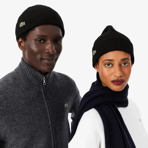 Lacoste, Lacoste - Mütze, für Damen, Black, Größe Onesize