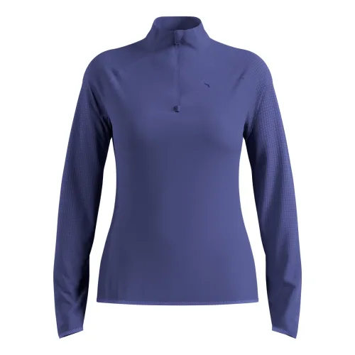 Odlo, Odlo Zeroweight Warm Lauf-Mid Layer Half-Zip für Damen - Running - lila, L
