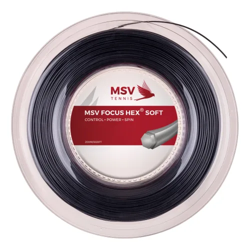MSV, MSV Focus-HEX Soft Saitenrolle 200m - Schwarz
