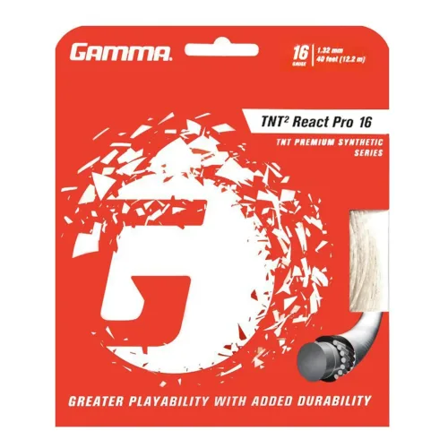 Gamma+, Gamma TNT² React Pro Saitenset 12,2m - Weiß