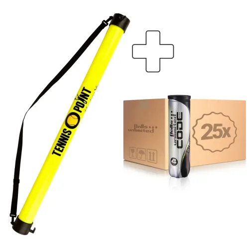 Balls Unlimited 25x 4er Dose Code Black plus Ballsammelröhre