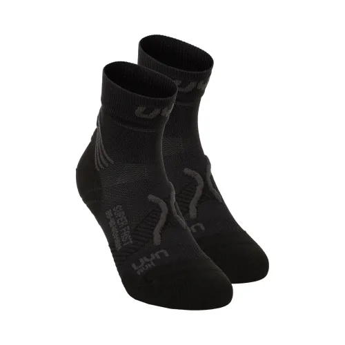UYN, UYN Super Fast Laufsocken 2er Pack Herren - Schwarz, Anthrazit
