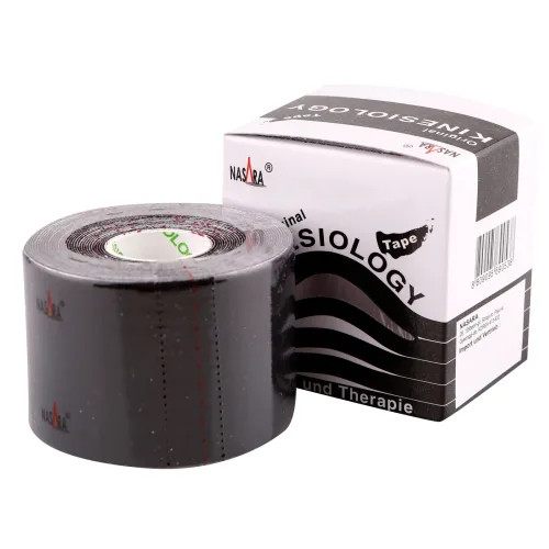 Jovita Pharma, NASARA Kinesiologie Tape 5 cmx5 m schwarz 1 St Pflaster