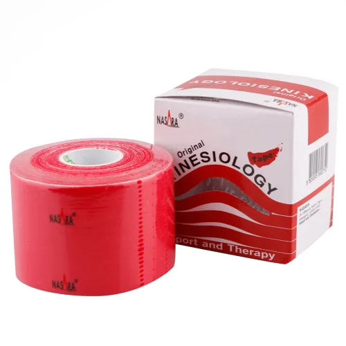 Mikros GmbH, NASARA Kinesiotape 5 cmx5 m rot 1 St Pflaster