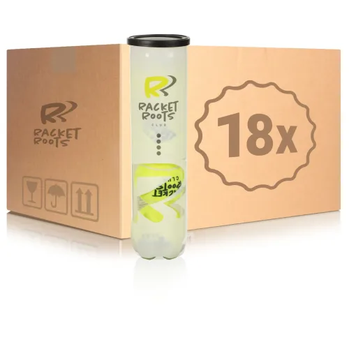 Racket Roots 18x 4er Dose Club Tennisball im Karton