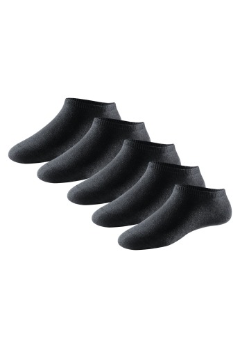 Schiesser, Schiesser Sneakersocken "Bluebird" 5 Paar tlg. extra softer Bund, verstärkter Zehen- und Fersenbereich