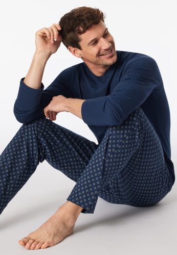 Schiesser, Schiesser Schlafanzug "Casual Essentials" 2 tlg. mit V-Ausschnitt