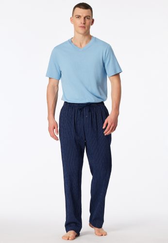 Schiesser, Schiesser Pyjamahose "Mix + Relax" mit seitlichen Eingrifftaschen, Bindeband