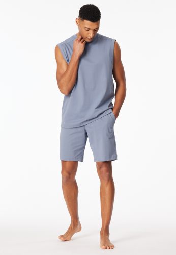 Schiesser, Schiesser Shorty "Modern Nightwear" 2 mit Rundhalsausschnitt und ärmellos, leichter Oversize-Fit