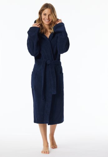 Schiesser, Schiesser - Essentials - Bademantel, für Damen, Marine, Größe S