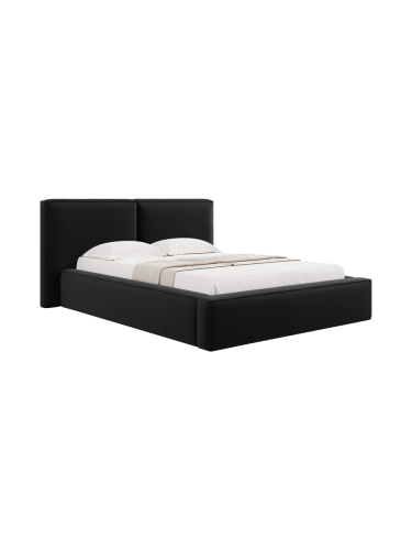 chosen by Bloomingloft, Design Polsterbett „Jodie“ mit Ablagefach - Samtbezug Grau Chosen by Bloomingloft