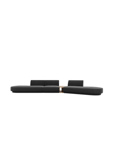 chosen by Bloomingloft, Modulares Design Sofa „Miley“ mit Beistelltisch (4-Sitzer) Chosen by Bloomingloft