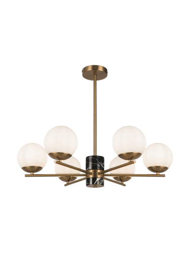 MAYTONI, Pendelleuchte Marble Weiss Max. 60 Watt 67/56 cm  