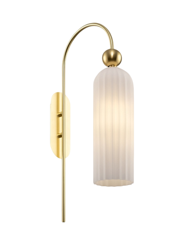 Maytoni, Maytoni Antic Wandleuchte, Glasschirm in Weiß