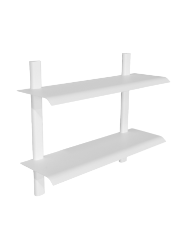 Spinder Design, Spinder Design Wandregal Manta Weiss Stahl 60 cm 48.2 cm - Wandregal