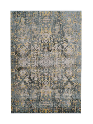 LIVIQUE, Teppich Orsay Grau/Silber Kunststoff 230 cm 160 cm - Material: Acryl - Teppich