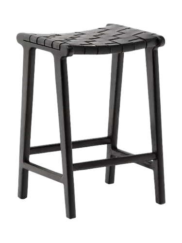 Handgefertigter, massiver Hocker „Calixta“ Kave Home
