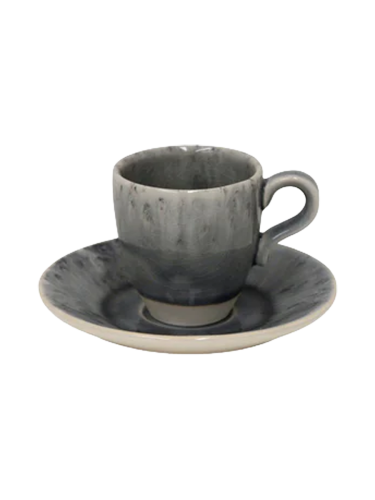 Handgefertigter Espressotasse „Madeira“ mit Untersetzer Costa Nova